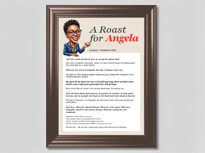 The Framed Print on a wall